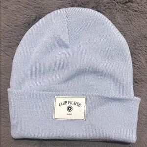 Club Pilates - knit beanie light blue.  Brand new